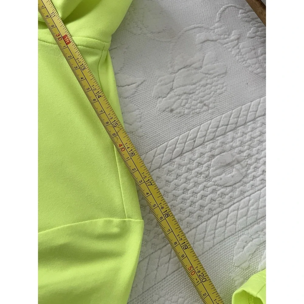 Ralph Lauren Polo Golf Mens M Neon Green Quarter Zip Performance Pullover PONY